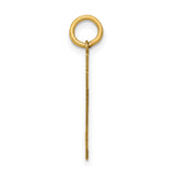 14k Yellow Gold Number 97 Pendant, Bold Block Design Numeric Charm for Men and Women