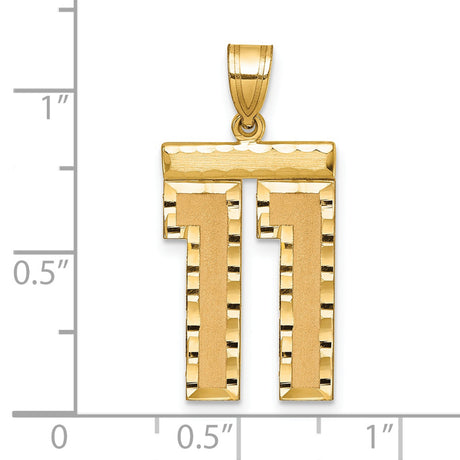 14k Yellow Gold Chai Pendant, Hebrew Symbol of Life and Faith, Unisex Jewish Charm
