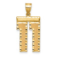 14k Yellow Gold Chai Pendant, Hebrew Symbol of Life and Faith, Unisex Jewish Charm