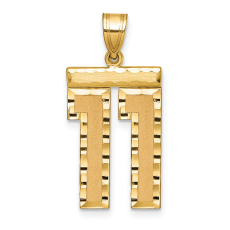 14k Yellow Gold Chai Pendant, Hebrew Symbol of Life and Faith, Unisex Jewish Charm
