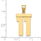 14k Yellow Gold Chai Pendant, Hebrew Life Symbol, Jewish Spiritual Charm for Men or Women