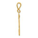 14k Yellow Gold Number 33 Pendant, Bold Block Style Sports Charm for Men or Unisex
