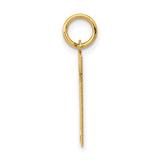 14k Yellow Gold Hebrew Chai Pendant, Jewish Life Symbol Charm for Men and Women