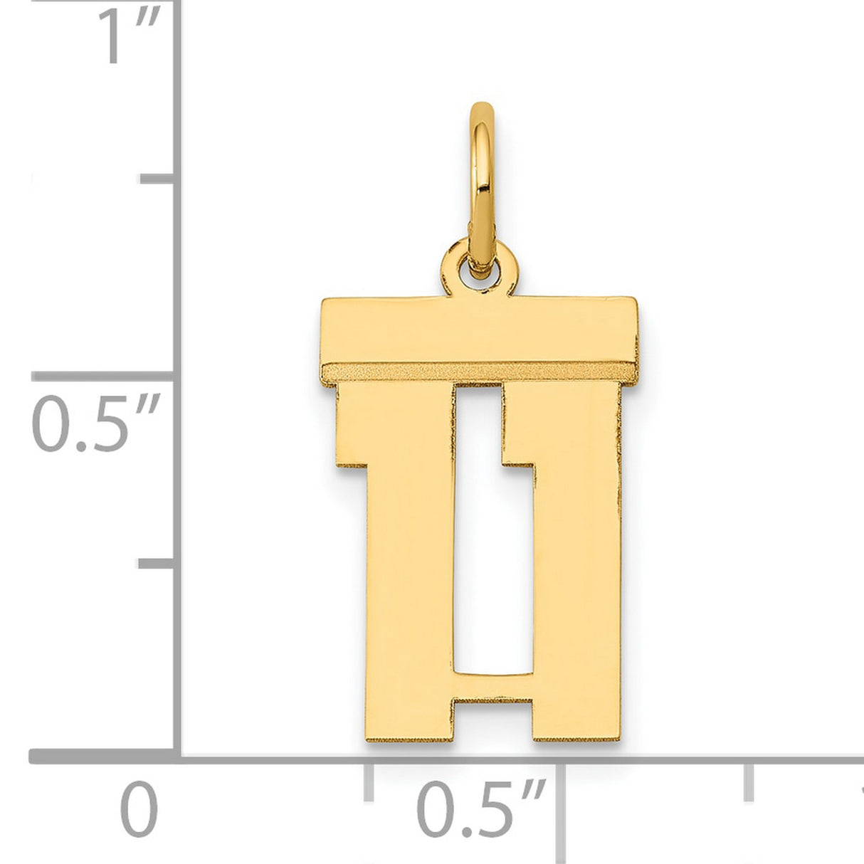 14k Yellow Gold Hebrew Chai Pendant, Jewish Life Symbol Charm for Men and Women