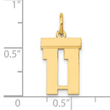 14k Yellow Gold Hebrew Chai Pendant, Jewish Life Symbol Charm for Men and Women