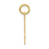 14k Yellow Gold Number 33 Pendant, Bold Athletic Style Sports Charm for Men or Unisex Wear