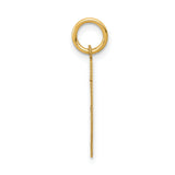 14k Yellow Gold Chai Pendant, Hebrew Symbol of Life and Vitality, Unisex Jewish Charm