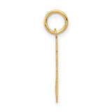 14k Yellow Gold Number 25 Pendant Charm, Bold Athletic Style for Unisex Wear