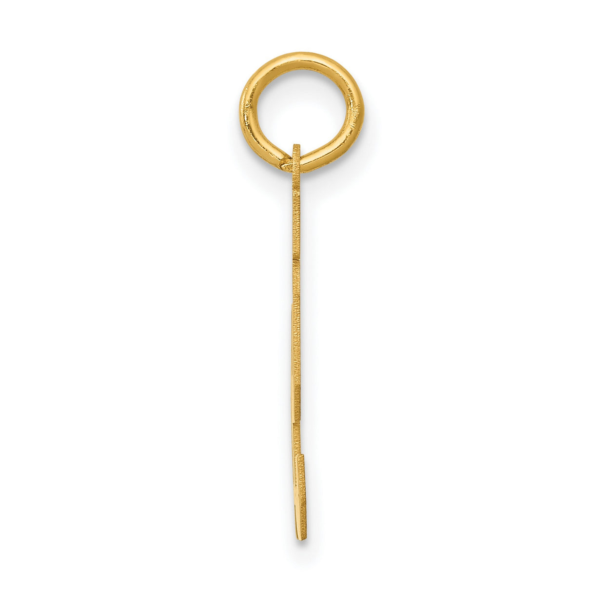 14k Yellow Gold Number 91 Pendant, Bold Block Font Commemorative Charm for Athletes or Milestones