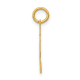 14k Yellow Gold Number 91 Pendant, Bold Block Font Commemorative Charm for Athletes or Milestones