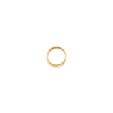 14k Yellow Gold Milgrain, Domed wedding band ring alternate angle