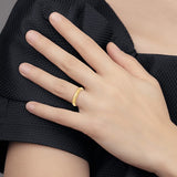 14K Yellow Gold Milgrain Domed Half-Round No Stone Wedding Band, 4mm Ring, Elegant