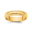 10k Yellow Gold Milgrain, Domed wedding band ring