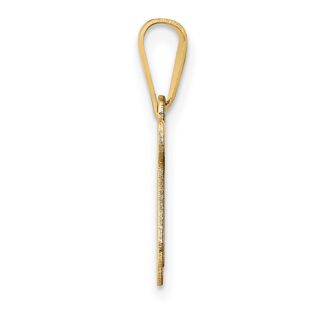 14k Yellow Gold Chai Pendant, Hebrew Symbol of Life Jewish Charm, Unisex Judaica Jewelry