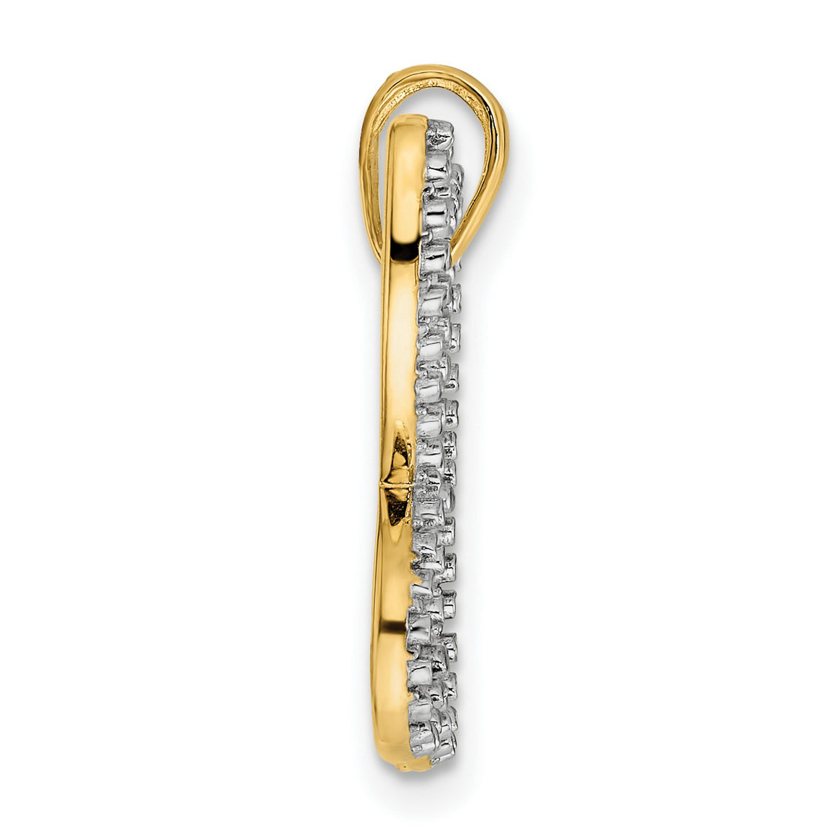 14k Multi-Tone Gold Butterfly Pendant with Textured Edge, Spiritual Nature-Inspired Design