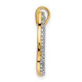 14k Multi-Tone Gold Butterfly Pendant with Textured Edge, Spiritual Nature-Inspired Design