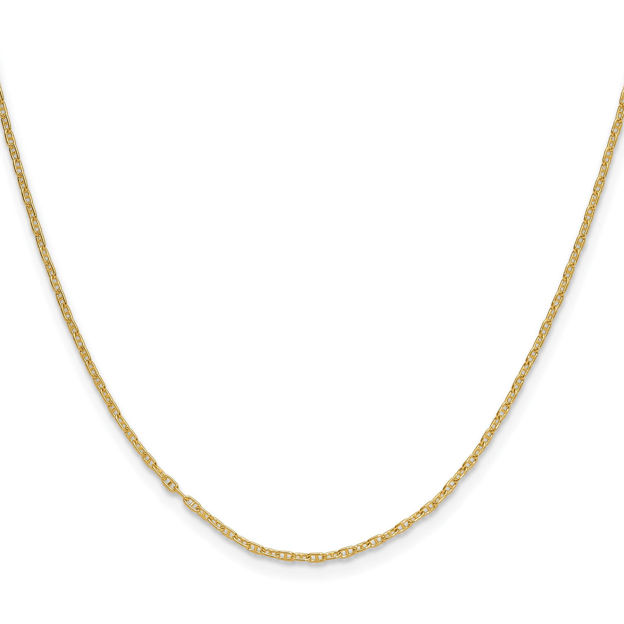 14K Yellow Gold 1.5 mm Polished Chain Necklace