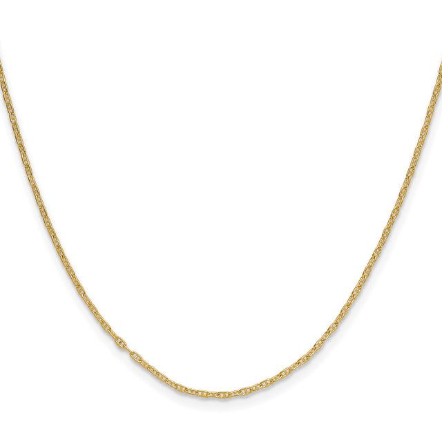 14K Yellow Gold 1.5 mm Polished Chain Necklace
