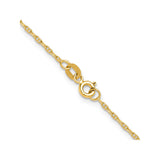 14K Yellow Gold 1.5 mm Polished Chain Necklace alternate angle