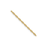14K Yellow Gold 1.5 mm Polished Chain Necklace detail view