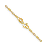 14K Yellow Gold 1.8 mm Polished Chain Necklace alternate angle