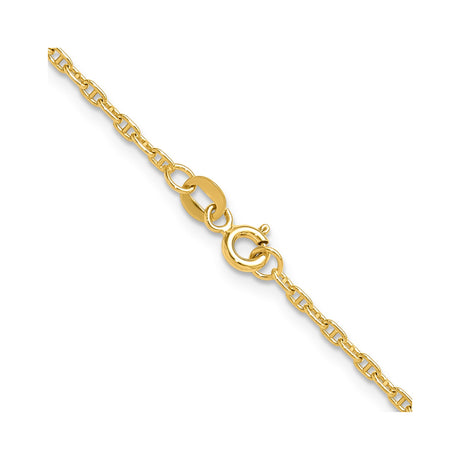 14K Yellow Gold 1.8 mm Polished Chain Necklace alternate angle