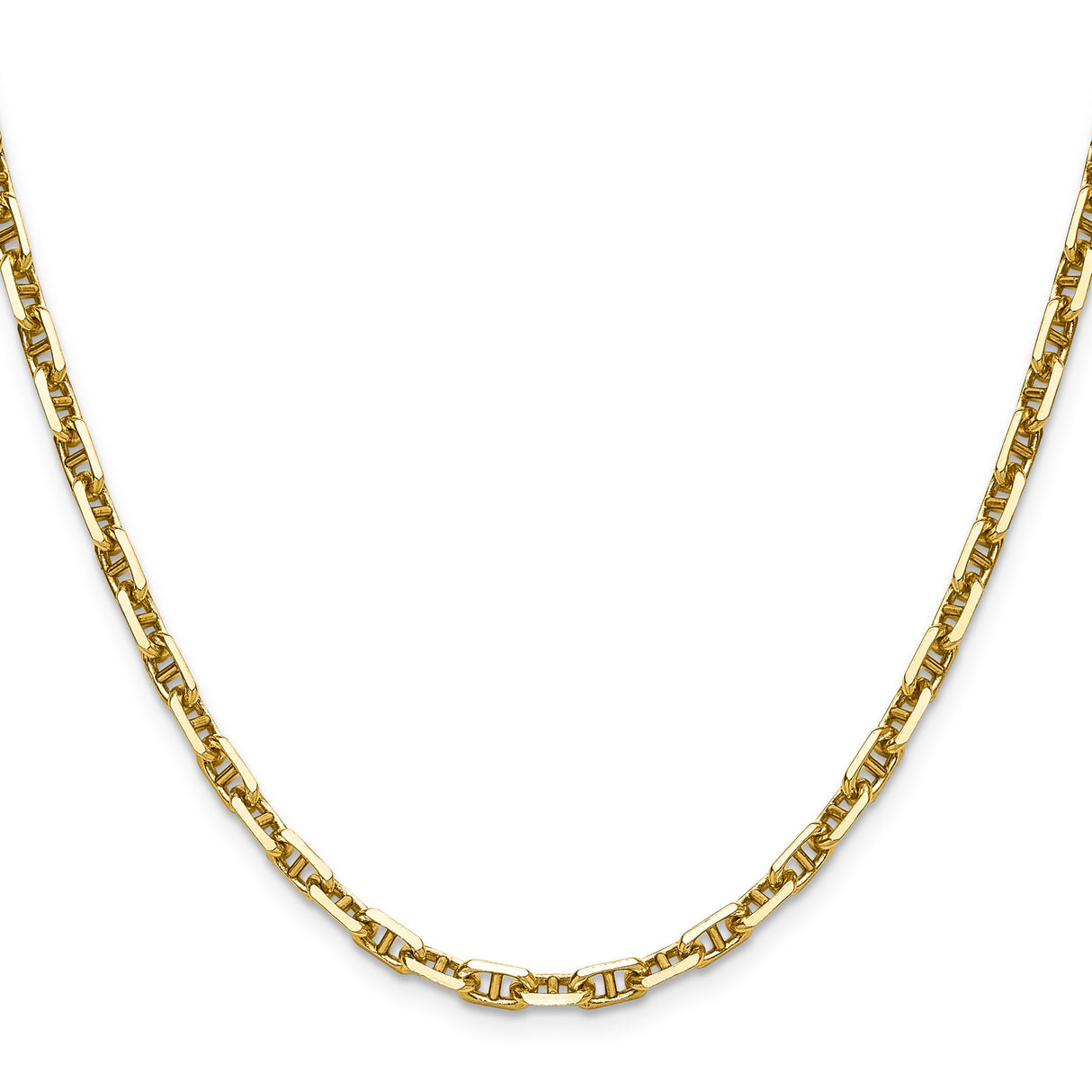 14K Yellow Gold 3.9 mm Polished Chain Necklace