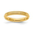 14k Yellow Gold Milgrain, Comfort Fit wedding band ring