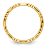10k Yellow Gold Milgrain, Comfort Fit wedding band ring alternate angle