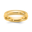 14k Yellow Gold Milgrain, Comfort Fit wedding band ring