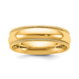 10k Yellow Gold Milgrain, Comfort Fit wedding band ring