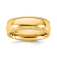 10k Yellow Gold Milgrain, Comfort Fit wedding band ring
