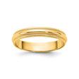 14k Yellow Gold Milgrain, Lightweight wedding band ring