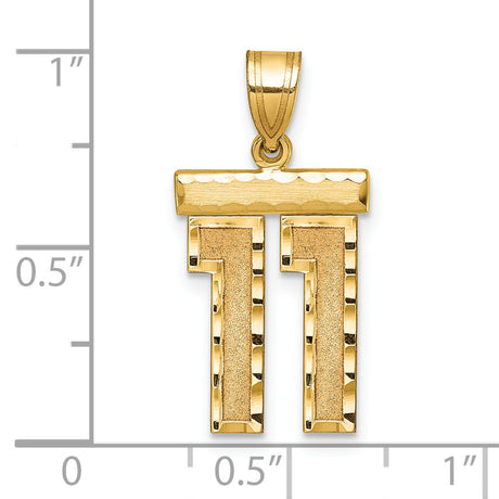 14k Yellow Gold Chai Pendant with Hebrew Life Symbol, Jewish Religious Charm for Men or Women
