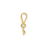14k Yellow Gold Bar Pendant, Minimalist Polished Rectangle Charm, Custom Engraving Option