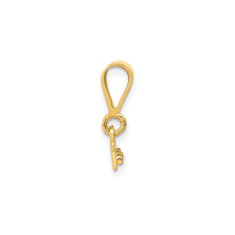 14k Yellow Gold Bar Pendant, Minimalist Polished Rectangle Charm, Custom Engraving Option