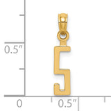 14k Yellow Gold Chai Pendant Featuring Hebrew Symbol of Life, Jewish Faith Jewelry