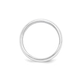 White Gold Knife Edge, Beveled Edge wedding band ring alternate angle