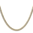 14K Yellow Gold 3.7 mm Polished Chain Necklace, Solid