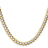 14K Yellow Gold 5.9 mm Polished Chain Necklace, Solid