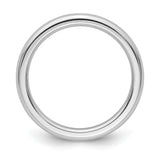 White Gold Comfort Fit wedding band ring alternate angle