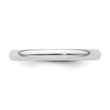 White Gold Comfort Fit wedding band ring detail view