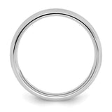 White Gold Comfort Fit wedding band ring alternate angle