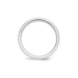 White Gold Comfort Fit wedding band ring alternate angle
