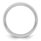 White Gold Comfort Fit wedding band ring alternate angle