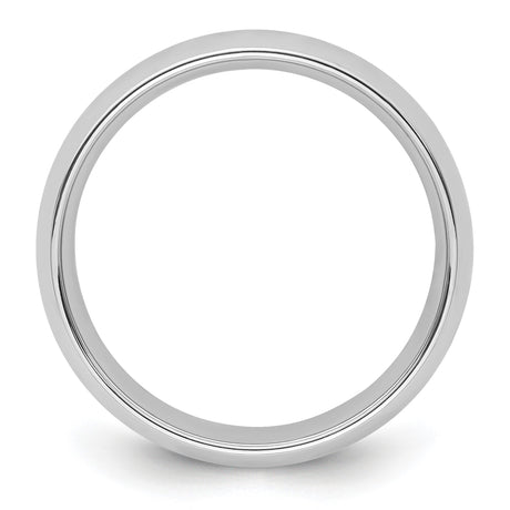 White Gold Comfort Fit wedding band ring alternate angle