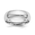 White Gold Comfort Fit wedding band ring