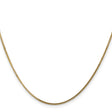 14K Yellow Gold 1.3 mm Curb Chain Necklace, Polished