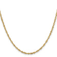 14K Yellow Gold 2 mm Singapore Chain Necklace, Polished