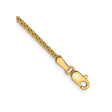 14K Yellow Gold 1.7 mm Polished Chain Bracelet, Solid
